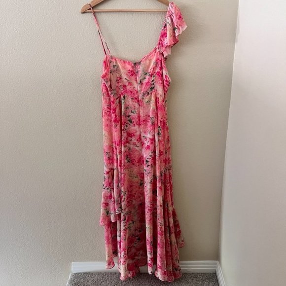 Astr Pink Floral Midi Dress - Picture 7 of 7